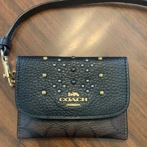 Coach card holder wristlet